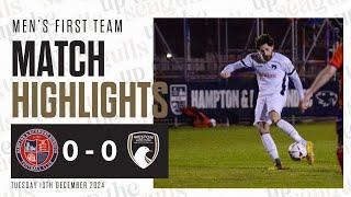 EXTENDED HIGHLIGHTS | Hampton & Richmond 0 - 0 WsM AFC | Vanarama National League South | 10.12.24