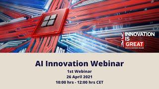 AI Innovation Webinar 1/2