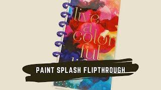 Skinny Classic Paint Splash Happy Planner In Depth Flipthrough