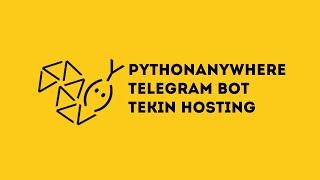 Telegram botni tekinga hostingga qo'yamiz! || Tekin hosting || Qaxxorov DEVV Kanaliga obuna boling!