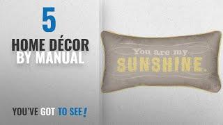 Top 10 Home Décor By Manual [ Winter 2018 ]: Manual Reversible Throw Pillow, You Are My Sunshine,