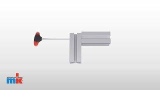 Connect aluminum profiles with standard parts – simple screw connection