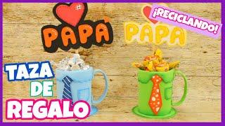 TAZA DE REGALO PARA EL DÍA DEL PADRE || RECICLANDO BOTELLAS DE PLÁSTICO