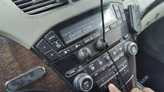 Acura MDX radio code reset | Radio code Acura