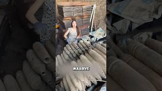 Turning artillery shells into shredding knives !