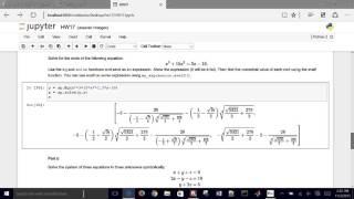 Symbolic Manipulation in Python