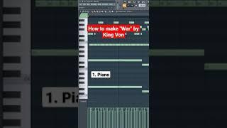 How to make "War" by King Von in FL Studio #shorts