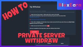  PROMOCODE + How to use bloxearn private server withdraw - 2021 guide