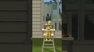 She did NOT like the food! #shorts #thesims #thesims2 #sims #sims2 #sims4 #food