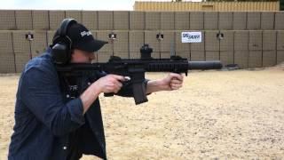 Suppressed SIG MCX LVAW 300BLK AR Assault SBR Firing Subsonic and Supersonic Ammo Staggered Mag 5