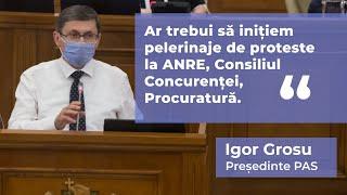 Igor Grosu, către directorul ANRE