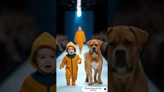 handsome boy walking with cute dog #trending #viraltrend #babyfashion #fypage #funny #shortsfeed