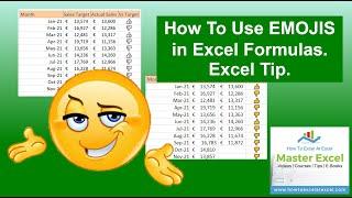 How To Use Emojis In Excel Formulas.