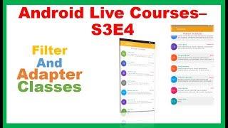 Android Live Courses S3E4 :Firebase Realtime DB CRUD - Filter Capability and Adapter Class