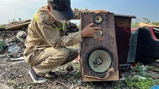 Restoration A Speaker That Was Left In A Landfill For Years // Amazing Restoration Speaker Project