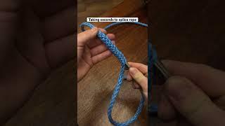 How to splice an eye / loop in braided rope in seconds. Full version on my channel