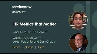 4/17 Ask the Expert:  HR Metrics that Matter