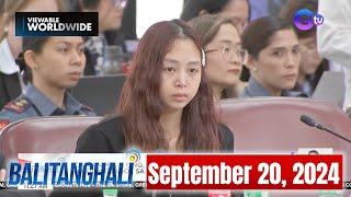 Balitanghali Express: September 20, 2024