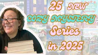 25 NEW COZY MYSTERY Series to Start in 2025! #books #cozy #cozymystery