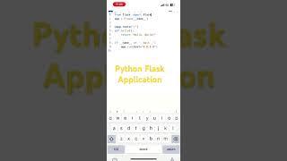 Python Flask API in 1 minute #python3