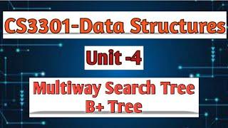 B+ Tree in data structures tamil||CS3301||Anna university reg-2021.#cse