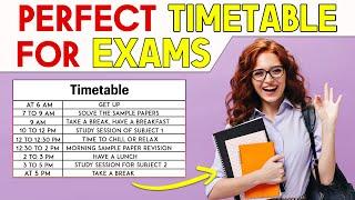 TOPPERS TIMETABLE FOR EXAMS| Best Timetable For Exams