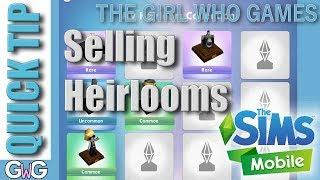 The Sims Mobile: Selling Heirlooms [QUICK TIP]