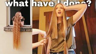 CUTTING MY *LONGGG* HAIR OFF ‍️ // 19th birthday in quarantine vlog