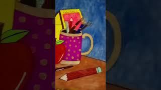 #youtubeshort beautiful still life painting #shortvideo sill life painting for gulnaz art