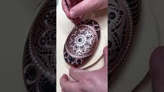 Dot mandala rock painting  #art #satisfying #dotart #mandala #painting #craft #artprocess #artist