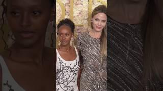Angelina Jolie & Zahara at the Golden Globes