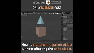 Transform Parent Only (Blender)