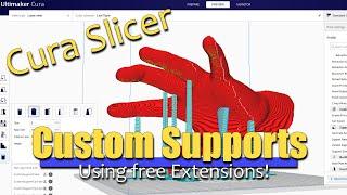 Cura Custom Support Tutorial   Awesome SUPPORT extension tools!