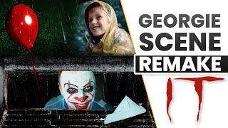 IT 2021 Georgie Scene Remake (Halloween Edition) | Pennywise Makeup Tutorial