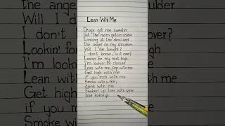 juice wrld lean wit me lyrics