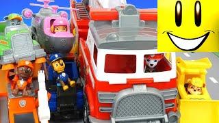 Paw Patrol Ultimate Rescue Fire Truck Toys Pups Rescue Animals in Adventure Bay!