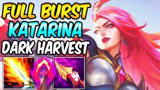 DARK HARVEST KATARINA MID FULL BURST | Build & Runes | League of Legends