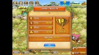 Farm Frenzy 3 only GOLD (level 11) playthrough Веселая ферма 3 (уровень 11) Золото