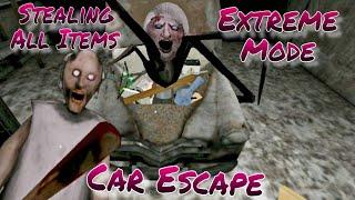 Stealing All Items In Granny's House In Extreme Mode Car Escape