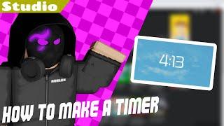 How to Make A Timer | Roblox Studio