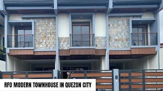 RFO MODERN SEMI-FURNISHED TOWNHOUSE IN QUEZON CITY