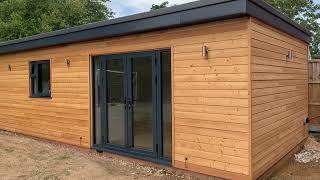 Granny Annex finished in Larch Timber - No planning permission required