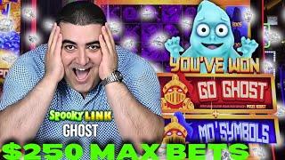 I Went CRAZY Betting $250/Spin on SPOOKY LINK Slot – INSANE JACKPOT! 