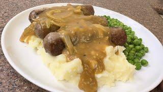 Cooking Bangers & Mash For Dinner