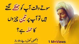 Agar Aapko Sotey Waqt Jhatke Lagte Hain To | Life Lessons | Urdu Aqwal | Quotes | Zargar Adab Quotes