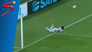 Itumeleng Khune's 'Higuita Scorpion Kick' save vs Black Aces | SuperSport