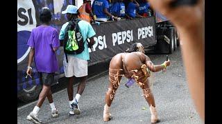 Carnival Road March in the most dangerous part of Kingston, Jamaica, Skinout