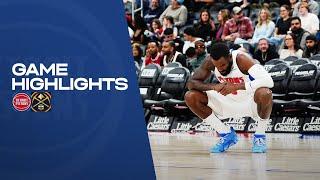 Full Game Highlights | Detroit Pistons vs. Nuggets