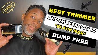 BEST TRIMMER & ELECTRIC SHAVER COMBO | BLACK MEN | BUMP FREE