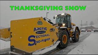 SNOW PLOWING ON THANKSGIVING (day in my life)